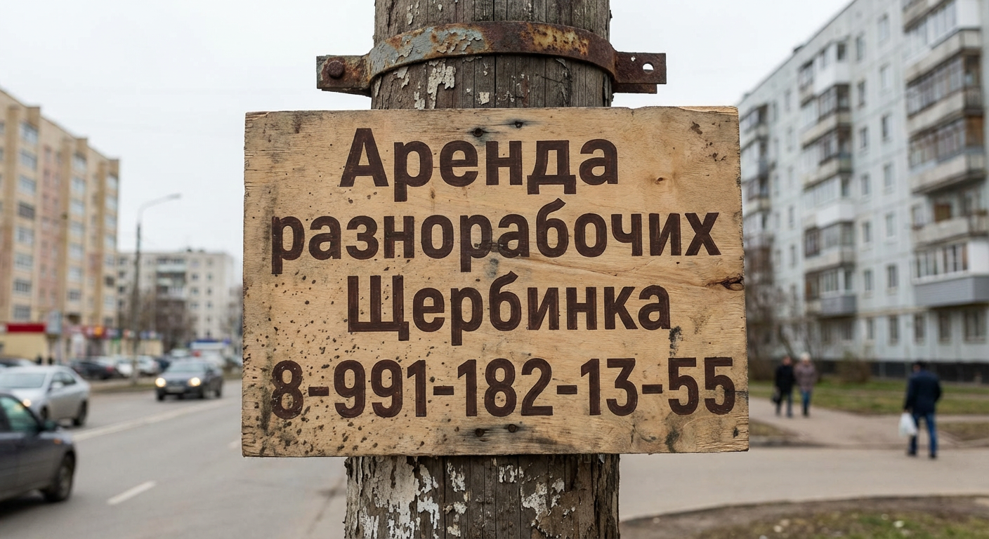 Разнорабочие в Щербинке