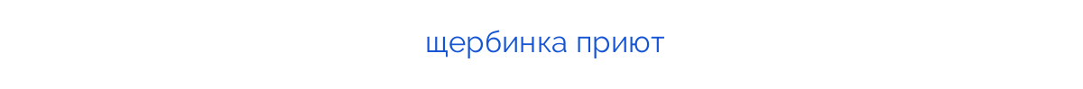 щербинка приют